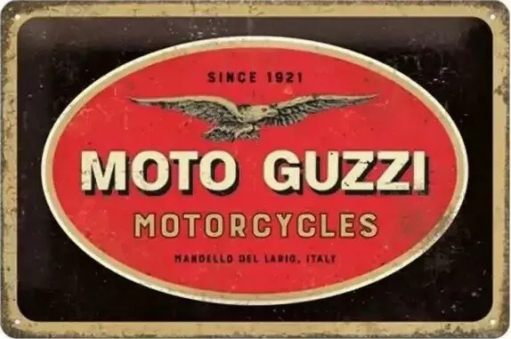 Metalen bord Moto Guzzi Motorcycles