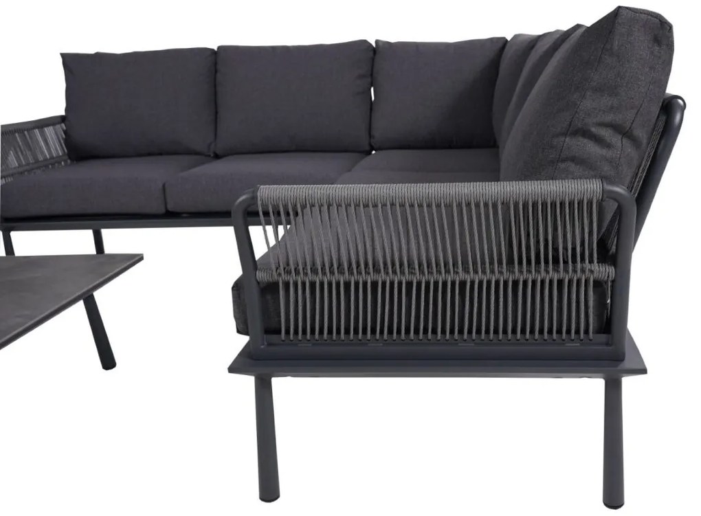 DATHO OUTDOOR Hoek Loungeset - Trino - Aluminium - Datho Outdoor - Donkergrijs