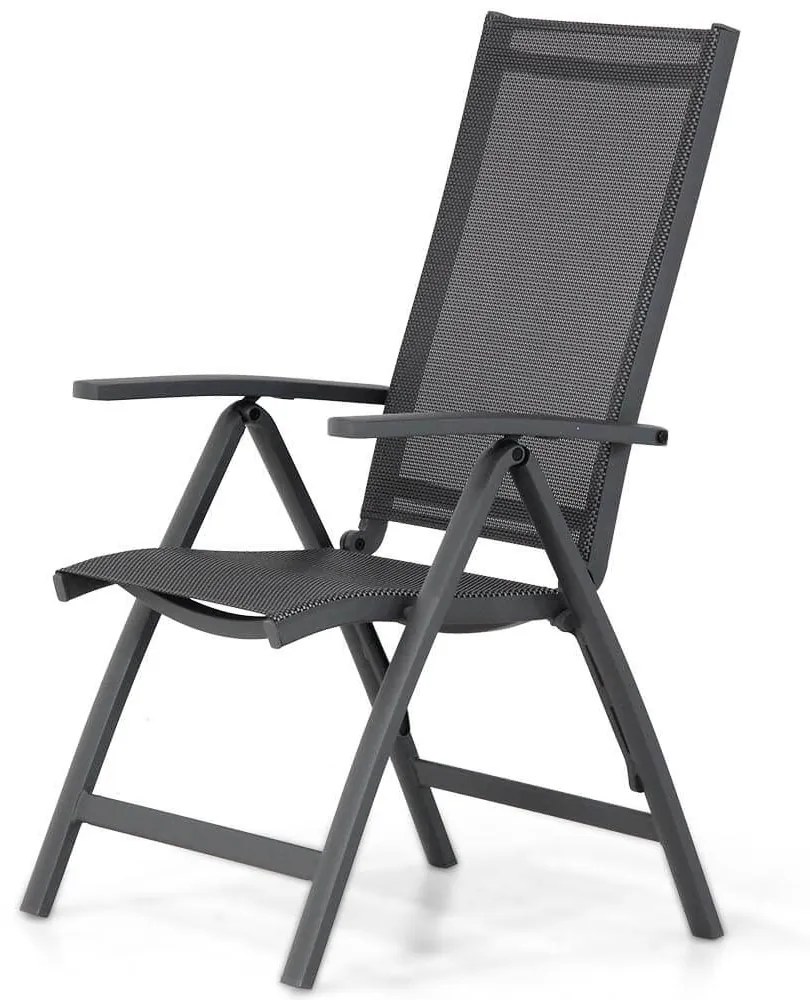 Tuinset 4 personen 150 cm Aluminium/textileen Grijs Presto Vasto/Venustas