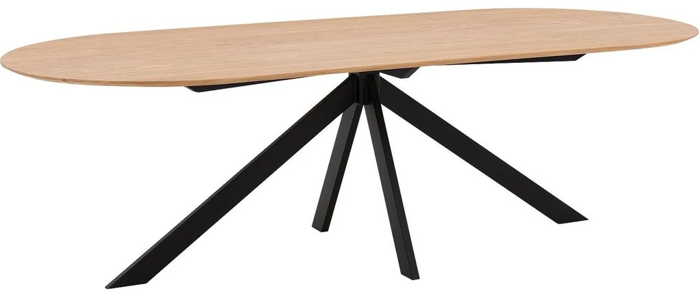 Goossens Excellent Eettafel Uniek, Semi rond 240 x 100 cm