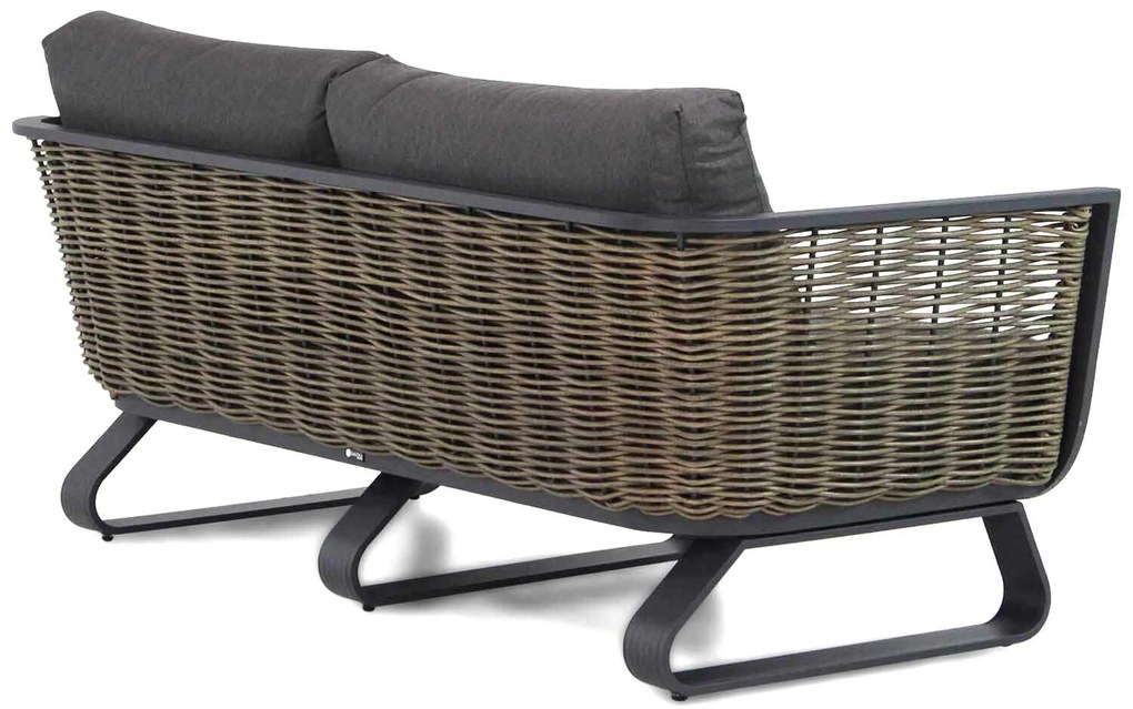 Stoel en Bank Loungeset 4 personen Aluminium/wicker Grijs  Santika Furniture Santika Tika