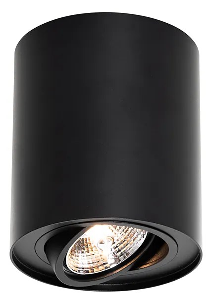 Moderne plafondSpot / Opbouwspot / Plafondspot zwart draai- en kantelbaar AR70 - Rondoo Up Modern GU10 Binnenverlichting Lamp