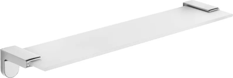 Mexen Lea hangende glazen plank, chroom - 7026037-00