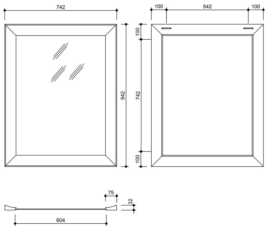 Sapho Bergara spiegel 74x94cm goud