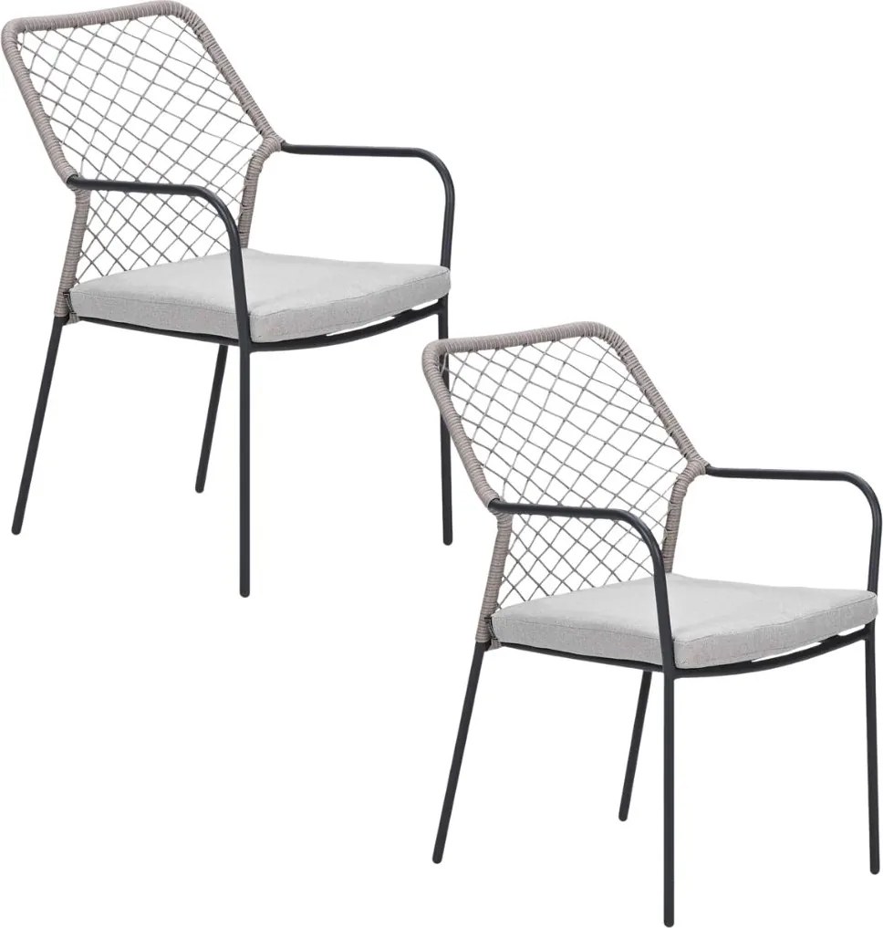 Garden Impressions Ross tuinstoel natural sand - 2 stuks