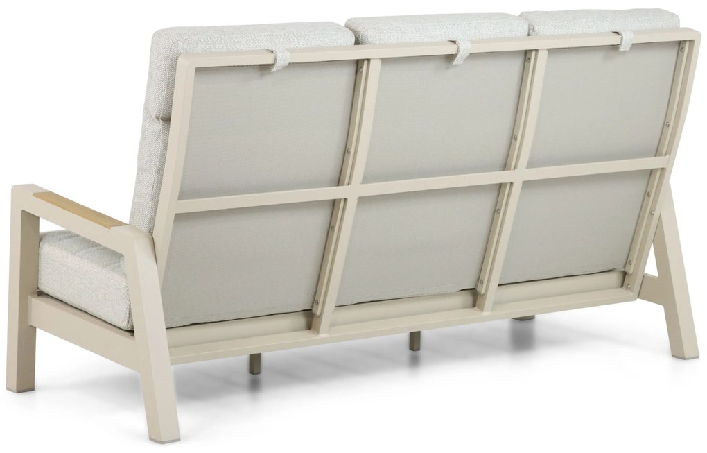 Stoel en Bank Loungeset 2 personen Aluminium Taupe  Lifestyle Garden Furniture Evora