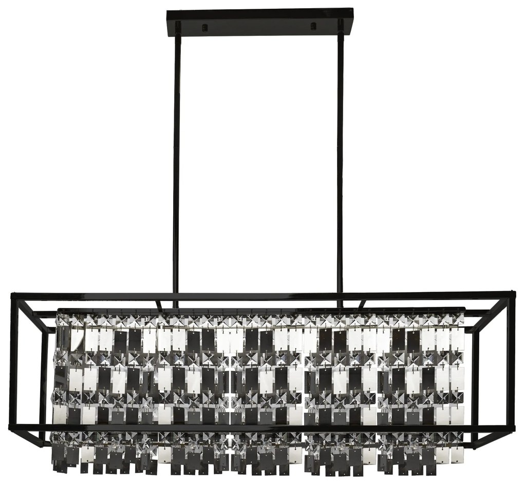 Hangende kristallen lamp APP1112-4CP Zwart