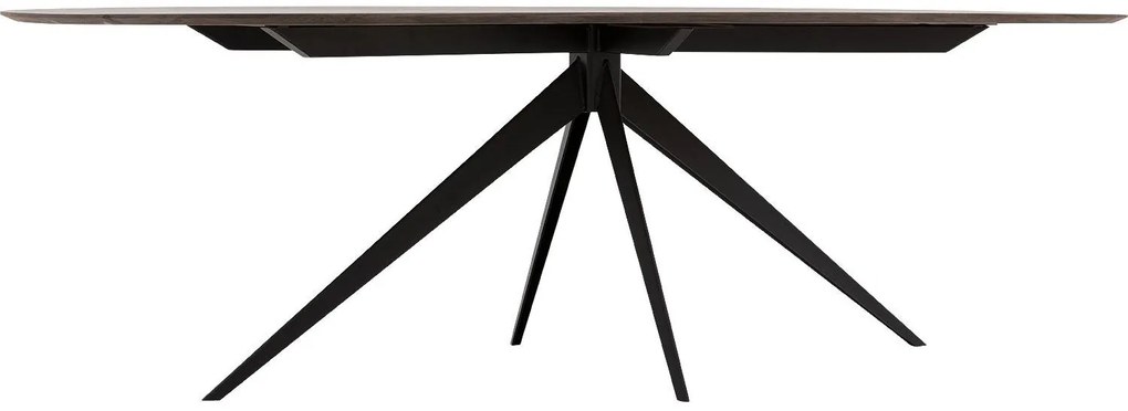 Goossens Excellent Eettafel Uniek, Semi rond 260 x 100 cm