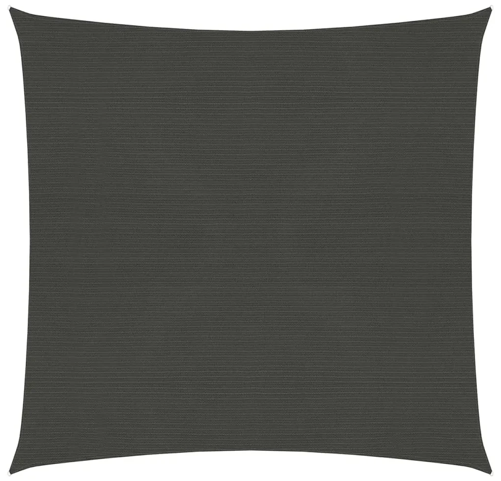 vidaXL Zonnezeil 160 g/m² 7x7 m HDPE antracietkleurig