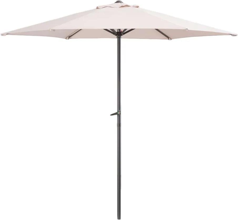 Le Sud parasol Blanca - antraciet/taupe - Ø250 cm - Leen Bakker