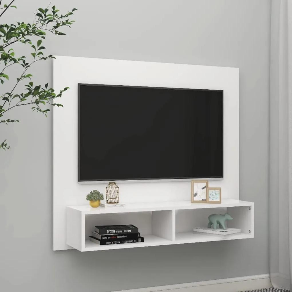 vidaXL Tv-wandmeubel 102x23,5x90 cm bewerkt hout wit