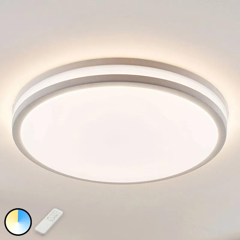 LED plafondlamp Armin in wit, ronde vorm - lampen-24