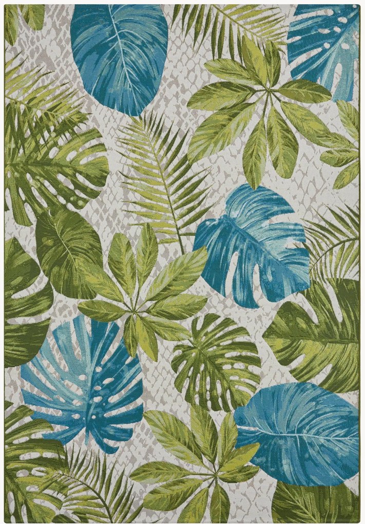 In- & outdoor vloerkleed Tropical Leaves