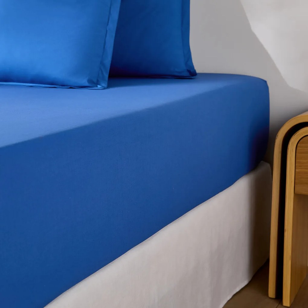 Hoeslaken van perkal katoen, 80 draden, 35 cm kop, Scenario