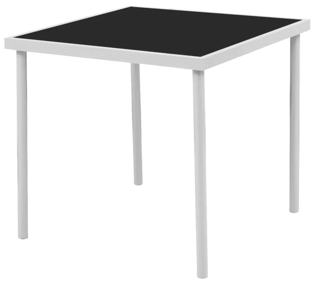 vidaXL 5-delige Tuinset staal zwart