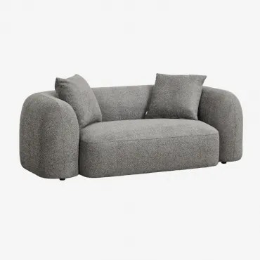 2-zits Bank In Chenille Coco Chenille Dik Granietgrijs - Sklum