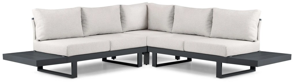Hoek loungeset 5 personen Aluminium Grijs  Lifestyle Garden Furniture Lorenzo
