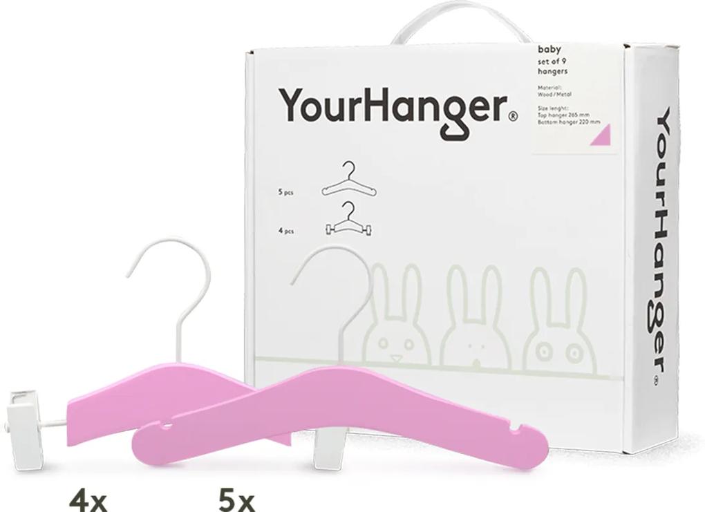 YourHanger baby kledinghangers clothes hanger box pastel paarse