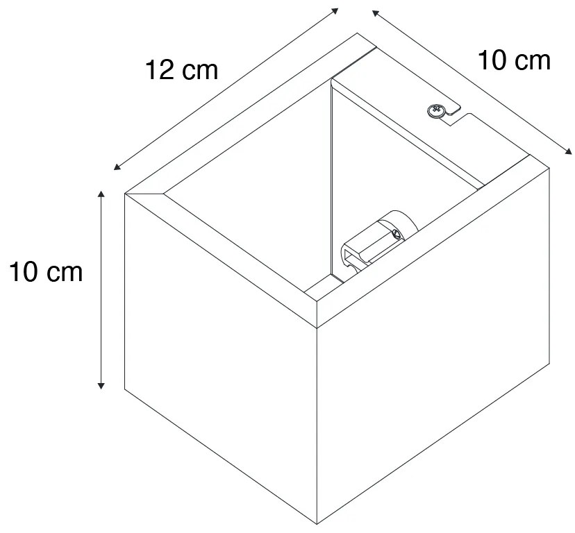 Landelijke wandlamp walnoot hout - Transfer