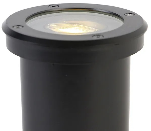 Moderne buiten grondspot zwart verstelbaar IP65 - Delux Modern GU10 IP65 Buitenverlichting