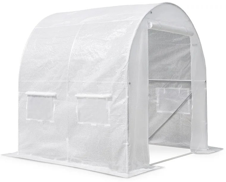 Witte folietunnel 2x2m Garden Point