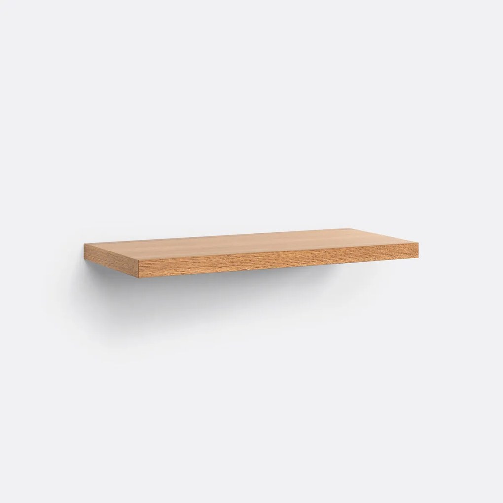 Wandplank in eikenhout, 60 cm, Biface