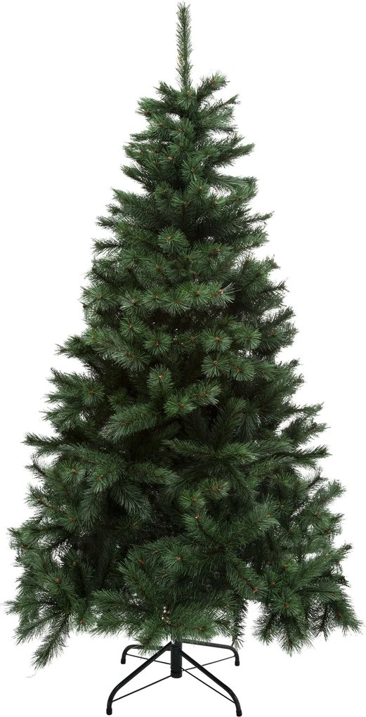 Windy Peak kunstkerstboom - 210 cm - groen - Diameter 124 cm - 759 tips - metalen voet