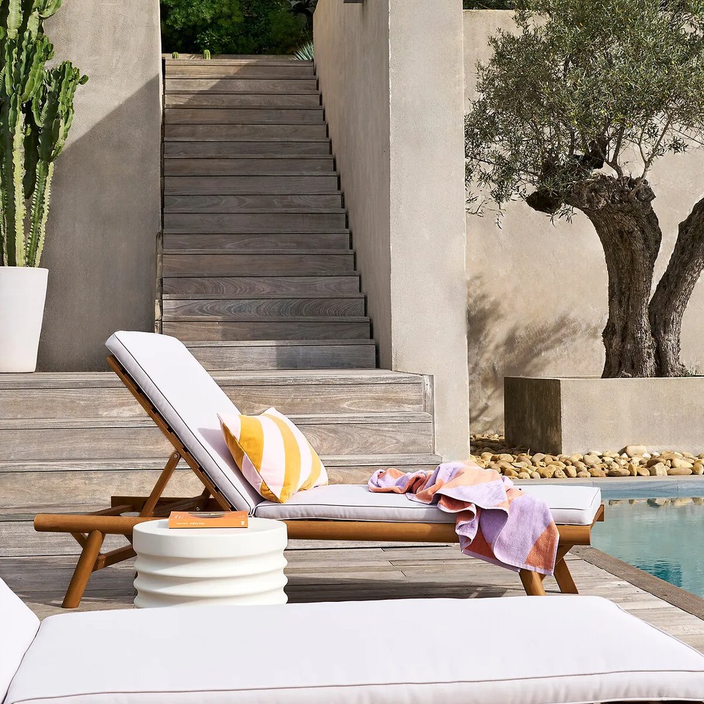 Strandlaken in fluwelen badstof, Scénario Vague