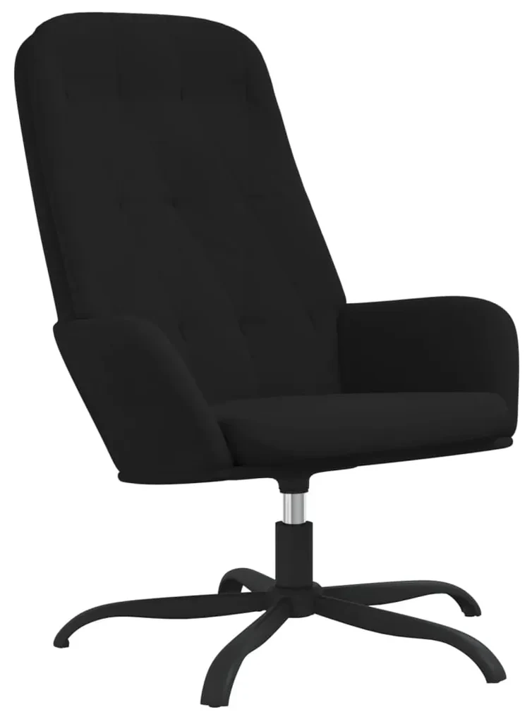 vidaXL Relaxstoel fluweel zwart