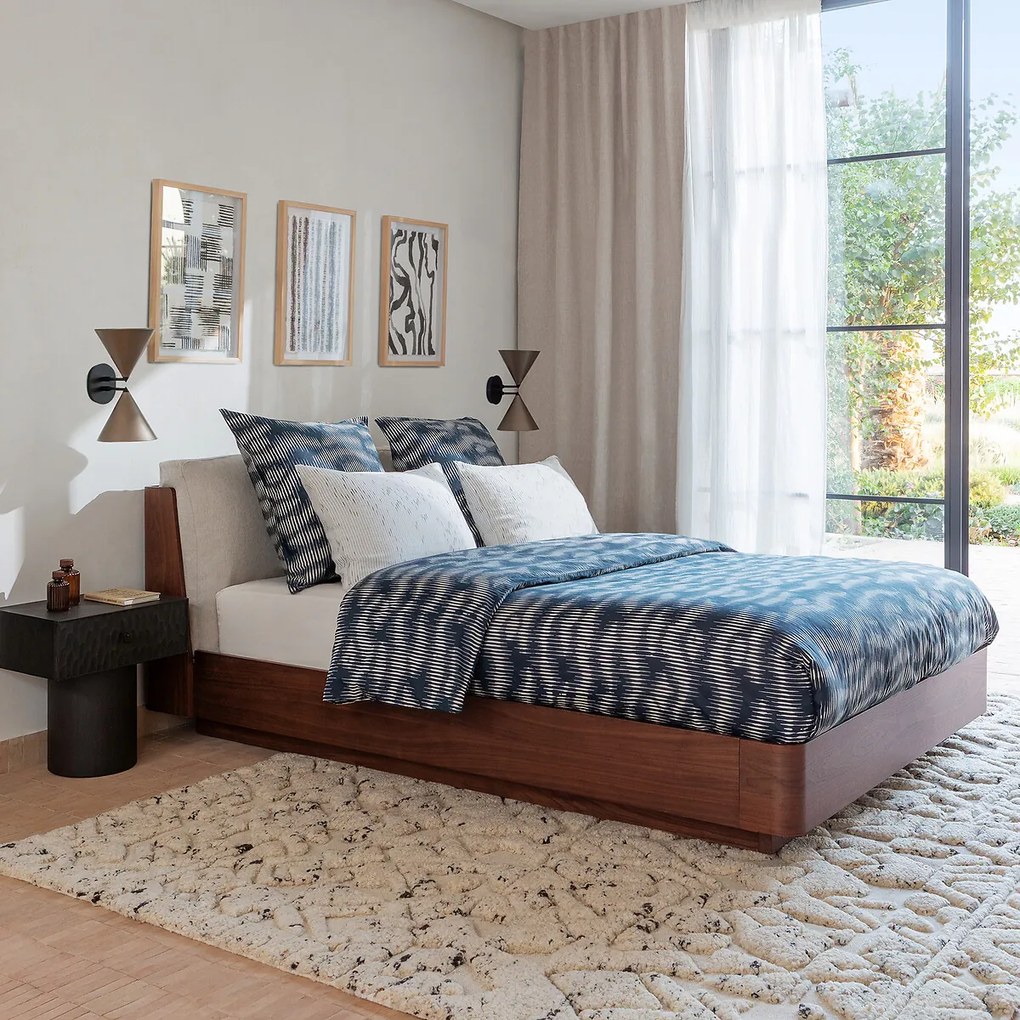 Dekbedovertrek van gewassen katoensatijn, VITTORE