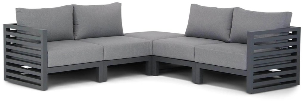 Hoek loungeset 4 personen Aluminium Grijs Santika Furniture Santika Jaya