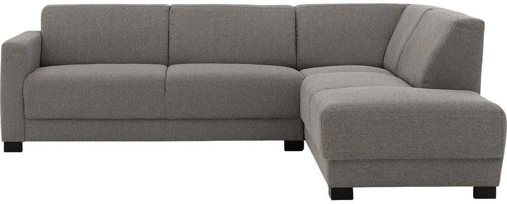 Goossens  My Style grijs, stof, 2,5-zits, stijlvol landelijk met ligelement rechts