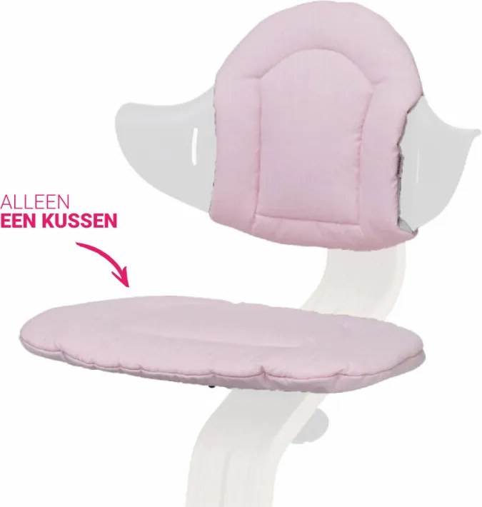 Highchair cushion kussen - Pale Pink/Sand - Kinderstoelen details