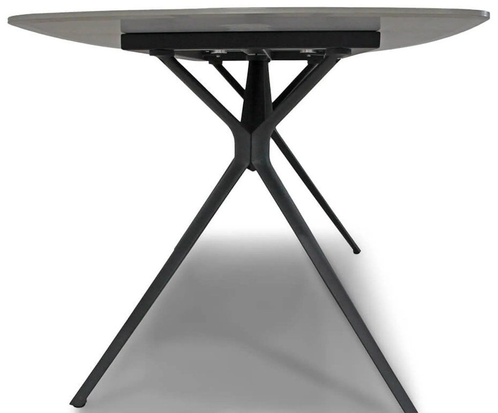 Dining Tuintafel rechthoekig 240 x 100 cm Aluminium Grijs Valerio