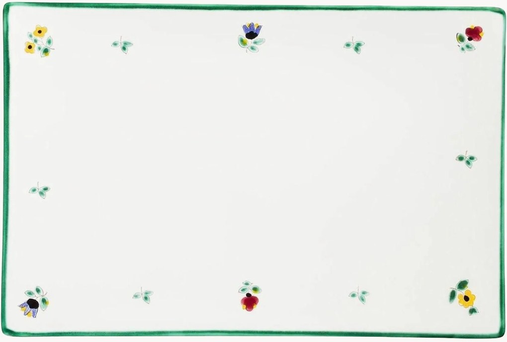 Handgemaakte serveerbord Streublumen