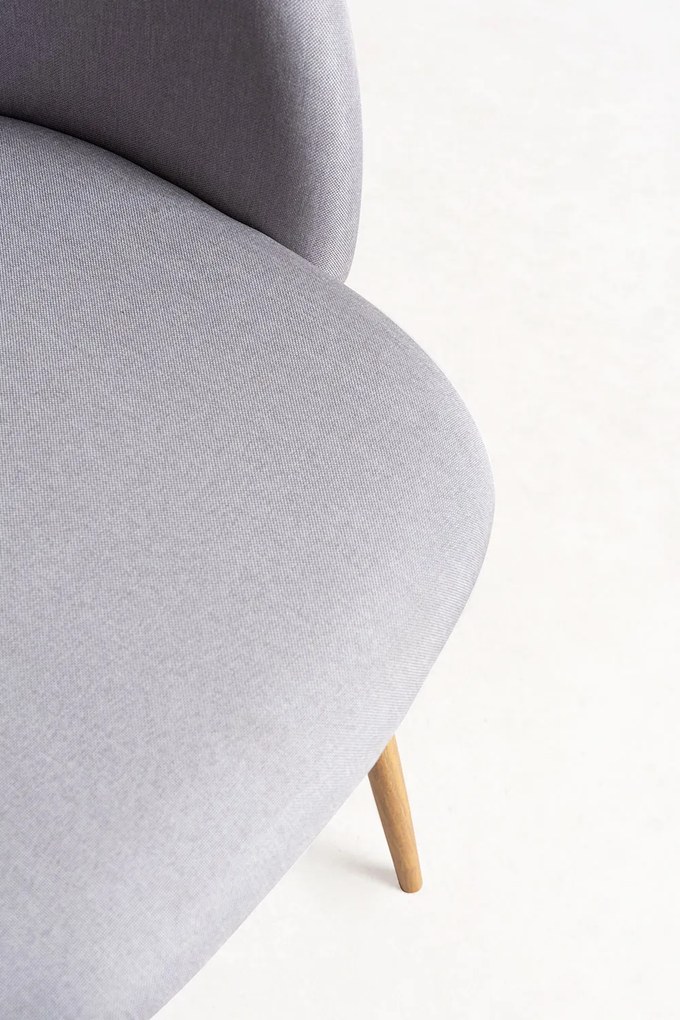 Set 4 Velt Stoffen Stoelen