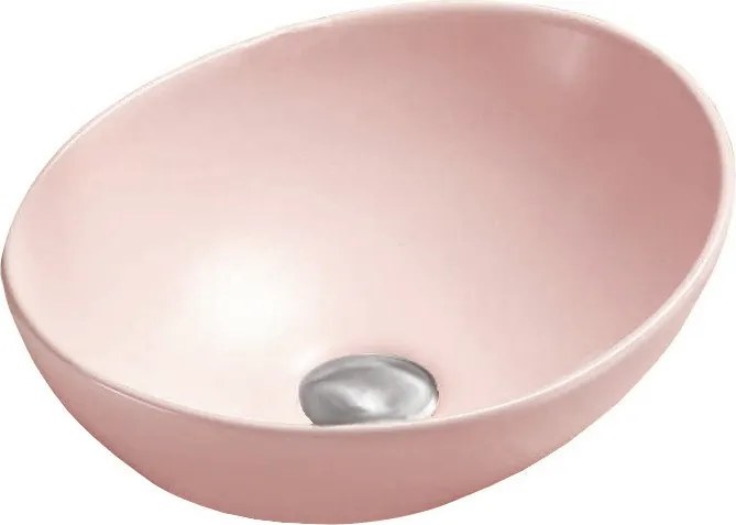 Mexen Elza opbouwwastafel 40 x 33 cm, roze mat - 21014044