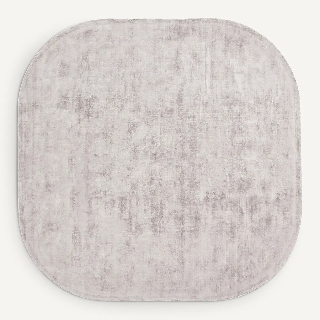 Vloerkleed Tencel™, vierkant, Mustha