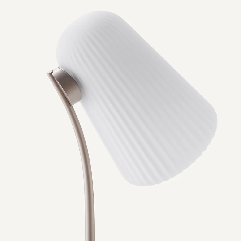 Staande lamp in metaal ijzer en glas, Fosca