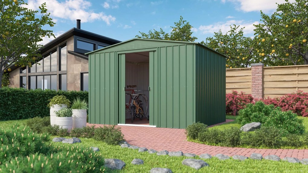 Vitavia Tuinberging Dream 1010 H178 - jade groen - Tuinberging metaal - L295 x 299 x H202 cm