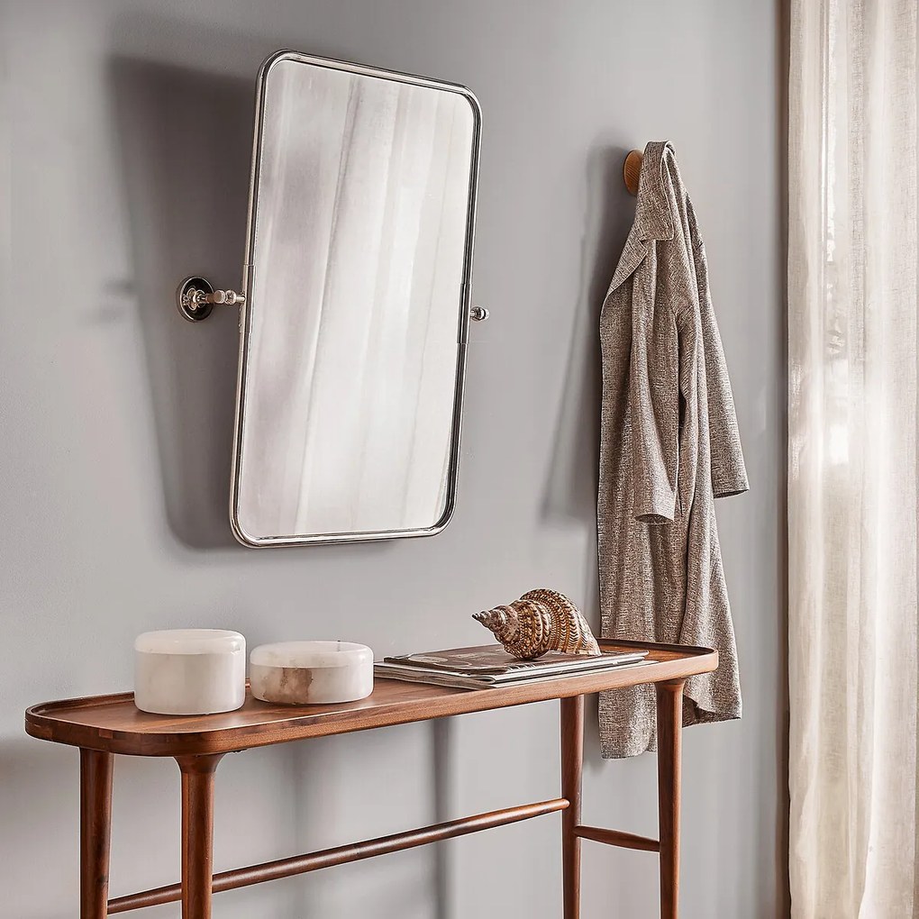 Chroom kantelspiegel H75,5cm Cassandre