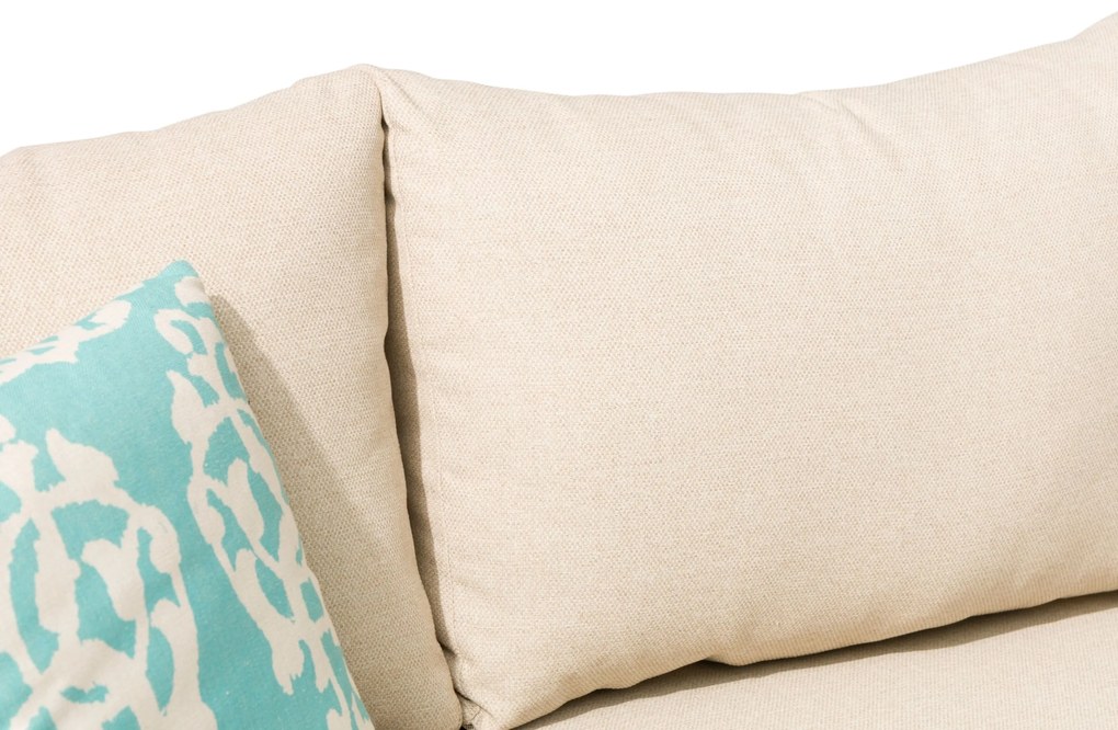 Hoek loungeset 5 personen Wicker Taupe  Coco Ibiza