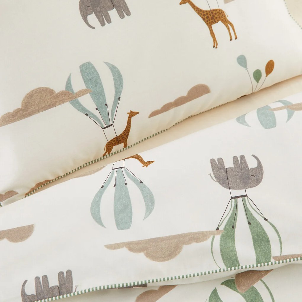 Dekbedovertrek voor babybed, 20% gerecycled katoen, Aubin