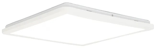 Moderne plafonnière wit 40cm vierkant incl. LED 3-staps dimbaar IP44 - Steve Modern IP44 Binnenverlichting Lamp