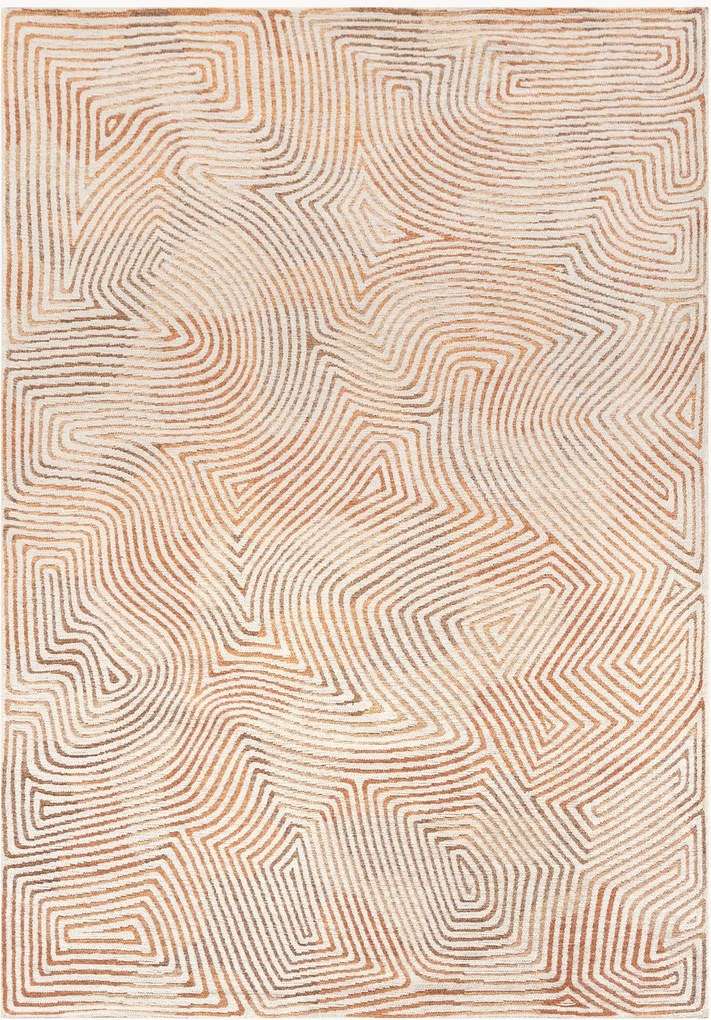 Wasbaar jacquard in- & outdoor vloerkleed Coral