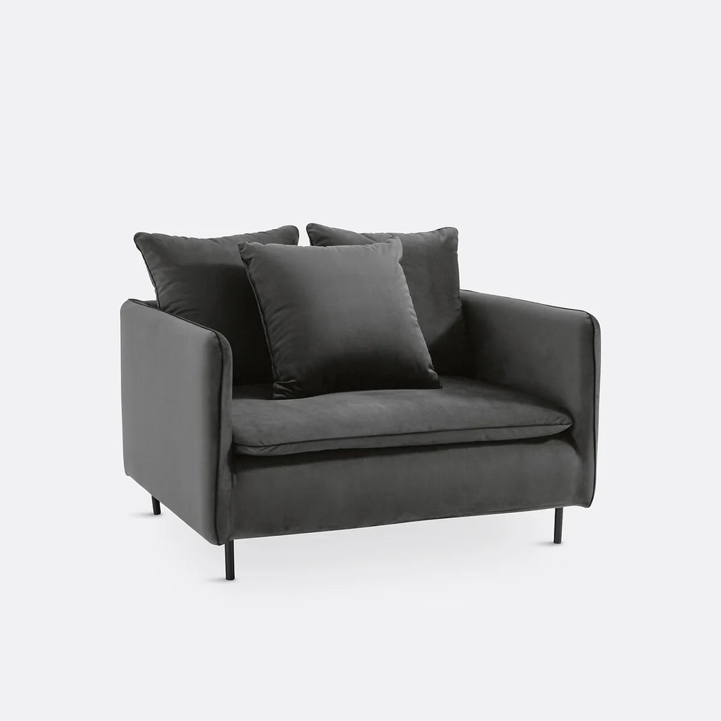 XL fauteuil in fluweel, Ivete