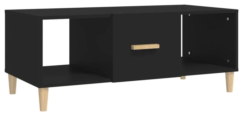 vidaXL Salontafel 102x50x40 cm bewerkt hout zwart