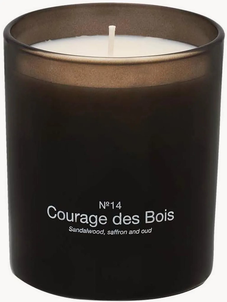 Geurkaars Courage Des Bois (sandelhout, saffraan & adelaarshout)