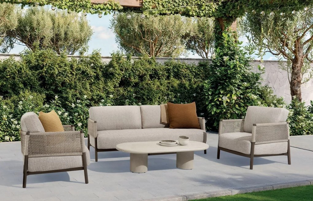 4 Seasons Outdoor Savanne loungestoel terre  Loungestoel    bruin weerbestendig