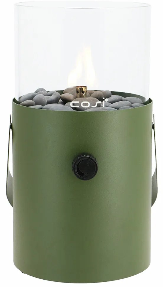 Cosi Fires Cosiscoop Original gaslantaarn Ø16x30 cm - moss green